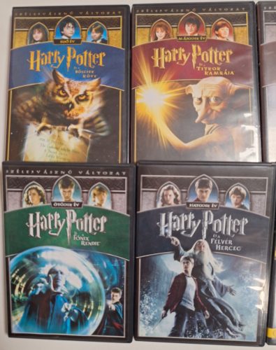Harry Potter - A teljes sorozat (I-VII.) 8 db. DVD lemez (Pro Video kiadása) (Magyar szinkron minden lemezen)