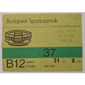   Budapest Sportcsarnok Belépőjegy (1989.Ápr.4) Fantom kommandó c. filmre (?)