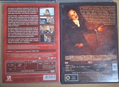 4 db. DVD film egyben : Európai népszerű művek (Két férfi a városban,Tigrisbrigád,Piaf,Szent Szív)