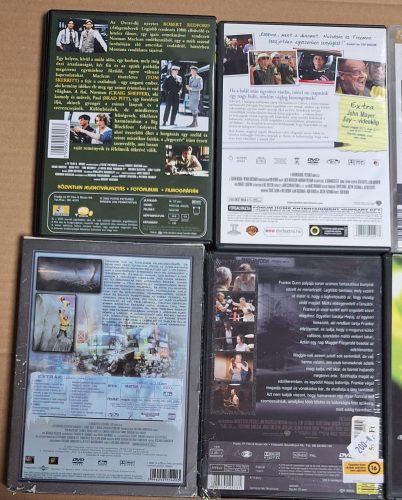 8 db. DVD film egyben: Kasszasiker amerikai filmek (Született Gyilkosok,Angyalszív,Bakancslista,Folyó szeli..Millió Dolláros)