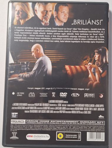 Elégia DVD film (Penelope Cruz, Ben Kingsley)