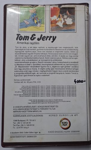 Tom & Jerry - Macskazene VHS kazetta Hungaro Video kiadása