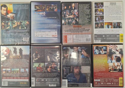 8 db Sztárokkal telitűzdelt DVD akciófilm/krimi-film egyben (Steven Seagal,Sylvester Stallone)