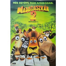 Madagaszkár 2., eredeti filmplakát,moziplakát
