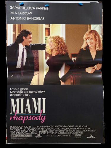 Miami Rhapsody (Miami rapszódia) USA kiadású filmplakát 