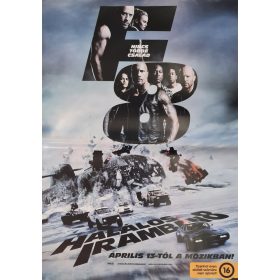 Halálos iramban 8. eredeti filmplakát,moziplakát
