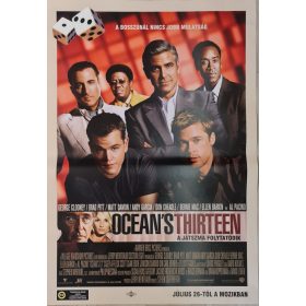   Ocean’s Thirteen – A játszma folytatódik eredeti filmplakát,moziplakát