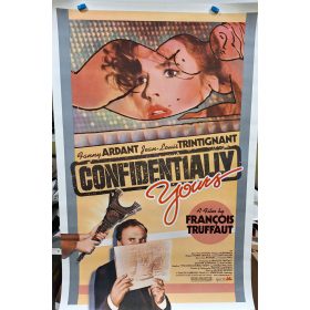   Confidentially Yours (Végre Vasárnap) USA kiadású filmplakát,moziplakát