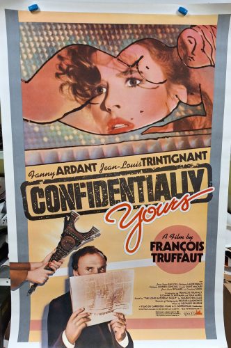 Confidentially Yours (Végre Vasárnap) USA kiadású filmplakát