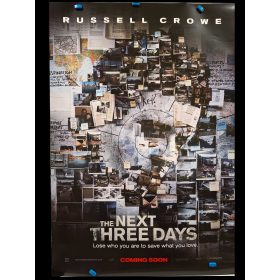   The Next Three Days (A következő három nap) USA kiadású filmplakát,moziplakát