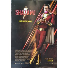 Shazam! eredeti USA kiadású filmplakát,moziplakát