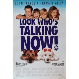   Look Who's Talking Now, (Nicsak, ki beszél most) eredeti USA kiadású filmplakát,moziplakát