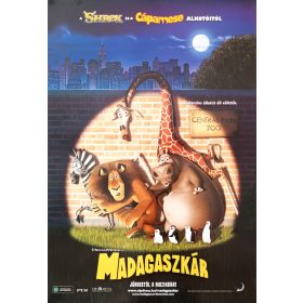 Madagaszkár, 2005, B1-es méretű filmplakát,moziplakát