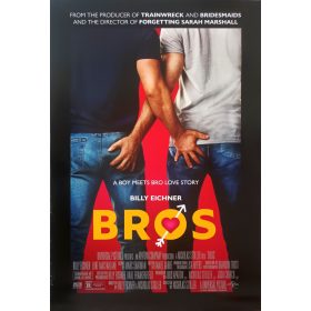   Bros, USA kiadású B1-es méretű filmplakát,moziplakát, 2022, Billy Eichner, Luke Macfarlane