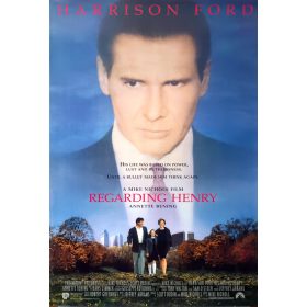   Regarding Henry (Csak egy lövés), 1990, USA kiadású B1-es méretű filmplakát,moziplakát, Harrison Ford