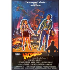   Howard (Howard, a kacsa), 1986, USA kiadású B1-es méretű filmplakát,moziplakát, Lea Thompson, Jeffrey Jones