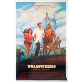   Volunteers (Önkéntesek), 1985, USA kiadású B1-es méretű filmplakát,moziplakát, Tom Hanks, John Candy