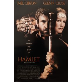  Hamlet, USA kiadású filmplakát,moziplakát, Mel Gibson, Glenn Close