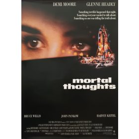  Mortal thoughts, (Öldöklő vágyak), USA kiadású filmplakát,moziplakát