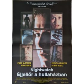 Éjjeliőr a hullaházban, eredeti filmplakát,moziplakát