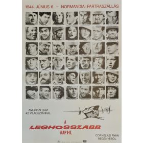 A leghosszabb nap, eredeti filmplakát,moziplakát
