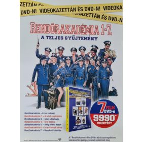   Rendőrakadémia 1-7. DVD ajánló, eredeti filmplakát,moziplakát