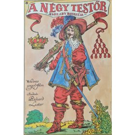   A négy testőr, a milady bosszúja, eredeti filmplakát,moziplakát