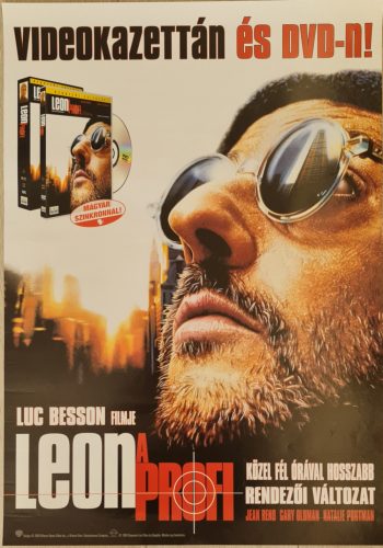 Léon, a profi, eredeti filmplakát (VHS és DVD reklám)