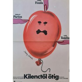 Kilenctől ötig, eredeti filmplakát,moziplakát