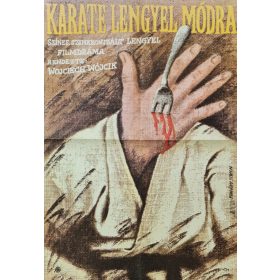 Karate lengyel módra, eredeti filmplakát,moziplakát