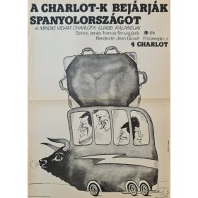   A Charlot-k bejárják Spanyolországot, (Helényi Tibor) eredeti filmplakát,moziplakát