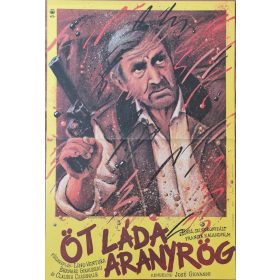 Öt láda aranyrög, eredeti filmplakát,moziplakát