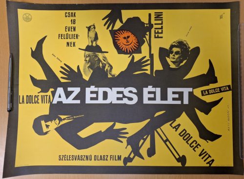 Az édes élet (Fellini) eredeti filmplakát (La Dolce Vita)