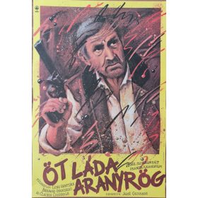 Öt láda aranyrög eredeti filmplakát,moziplakát