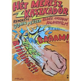 A hét merész kaszkadőr eredeti filmplakát,moziplakát