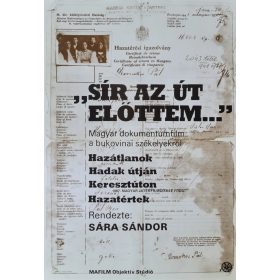 Sír az út előttem, eredeti filmplakát,moziplakát