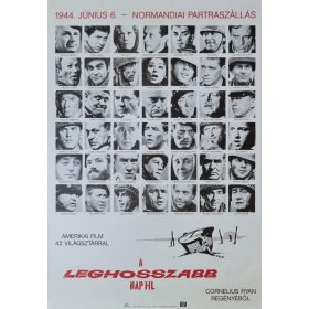 A leghosszabb nap, eredeti filmplakát,moziplakát