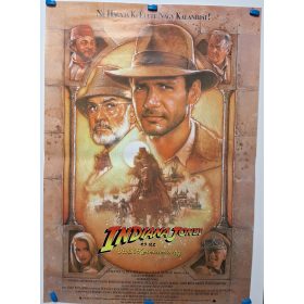   Indiana Jones és az utolsó kereszteslovag moziplakát, filmplakát,  Harrison Ford, Sean Connery, 1989