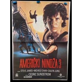 Amerikai Nindzsa III.,eredeti filmplakát,moziplakát, 1989