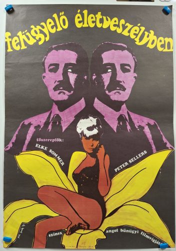 Felügyelő életveszélyben, eredeti filmplakát, 1964