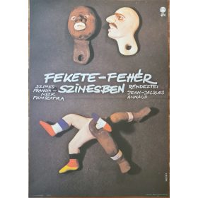 Fekete-fehér színesben eredeti filmplakát,moziplakát