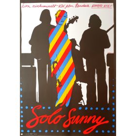   Solo Sunny filmplakát,moziplakát, Rendezte: Konrad Wolf, 1980, A2-es méret, Gyárfás G. jelzéssel
