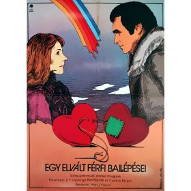   Egy elvált férfi ballépései filmplakát,moziplakát, Jill Clayburgh, Burt Reynolds, 1981, A2-es méret, Herpai Z. jelzéssel
