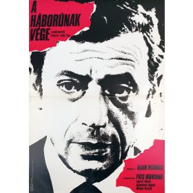   A háborúnak vége filmplakát,moziplakát, Yves Montand, Michael Piccoli, 1976, A2-es méret