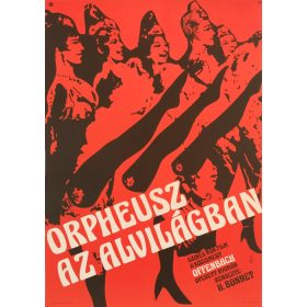   Orpheusz az alvilágban filmplakát,moziplakát, Rendezte: H. Bonnet, 1975, A2-es méret, Varga jelzéssel