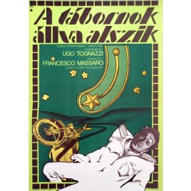   A tábornok állva alszik filmplakát,moziplakát, Rendezte: Francesco Massaro, Ugo Tognazzi, 1972, A2-es méret