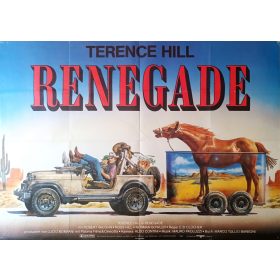   Renegade, A keményfejű német filmplakát,moziplakát, Terrence Hill, 1987, A0-ás méret