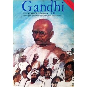   Gandhi I-II filmplakát,moziplakát, Ben Kingsley, Candice Bergen, Martin Sheen, 1982, A1-es méret, Ducki jelzéssel