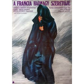   A francia hadnagy szeretője filmplakát,moziplakát, Meryl Streep, Jeremy Irons, 1981, A1-es méret, Miklós  K. jelzéssel