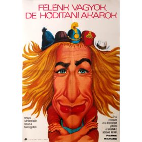   Félénk vagyok, de hódítani akarok filmplakát,moziplakát, Pierre Richard, 1978, A1-es méret